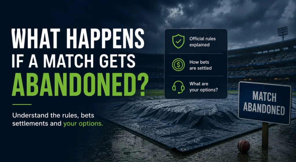 Match Gets Abandoned rules, bets, options explained