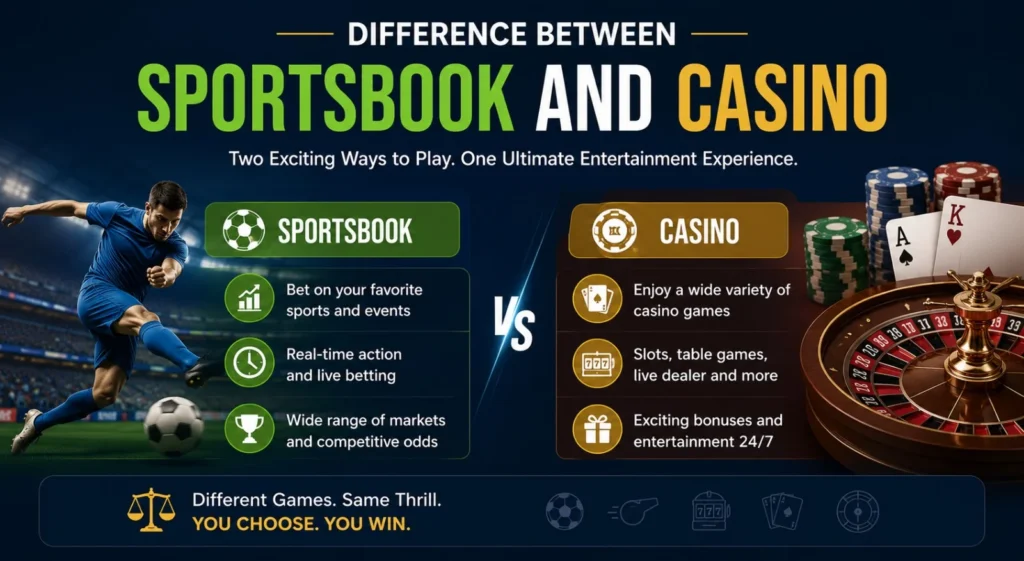 Sportsbook vs casino choose your thrill